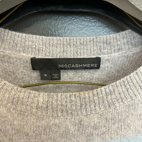 360 Cashmere S bright, light striped purse cashmere sweater in excellent condit - Picture 4 of 10